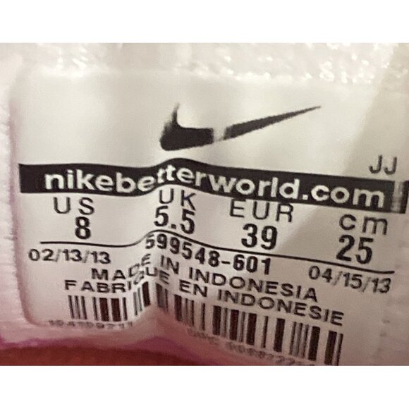 Nike 599548 Womens Size 8 Pink Blue Mesh Lightweight  sneaker Running Shoes - Picture 8 of 8